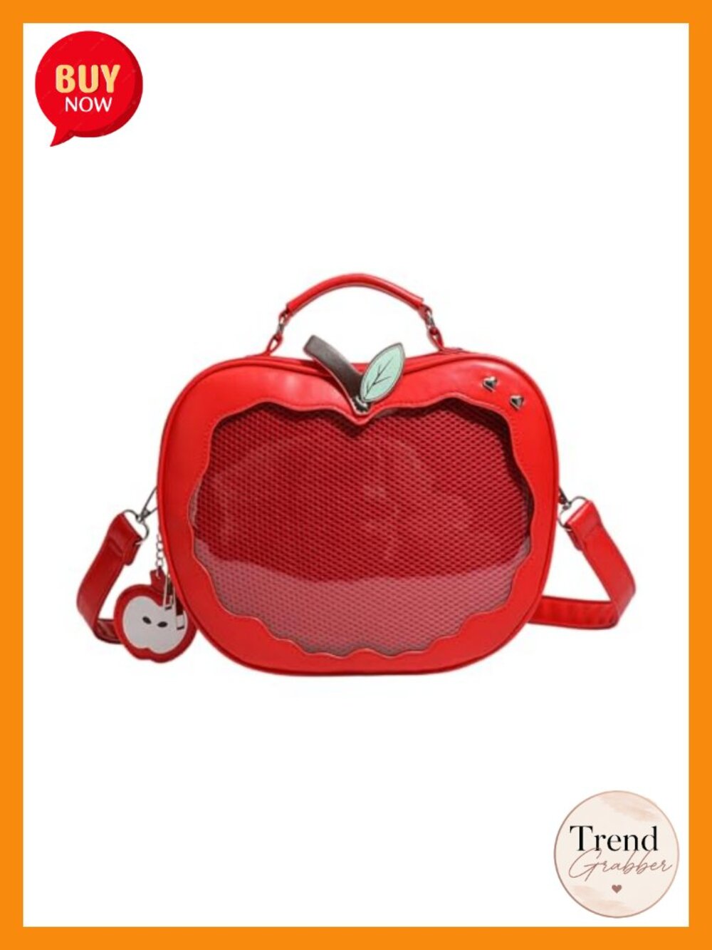 Fruit Shape PU Leather Crossbody Bag Preppy Itabag Shoulder